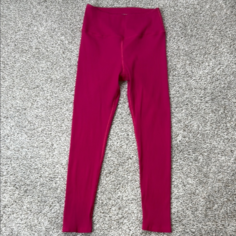 Carbon 38 ribbed leggings size medium